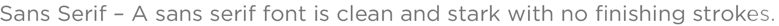 Sans Serif